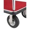 Global Industrial Silver Stainless Steel Bellman Cart, Straight Uprights, 8 Pneumatic Casters, 41-1/4L x 24W x 75H 985117SL - alternate 6